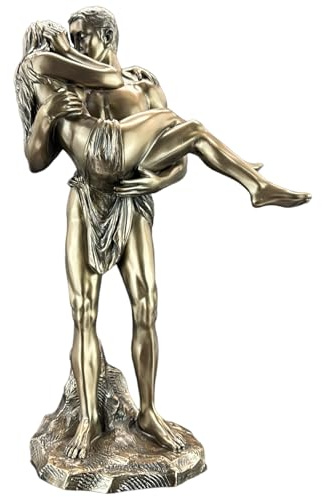 57 SPECIAL REPLICAS Statua Decorativa da Interno - Scena tra amanti - Uomo che solleva una donna - Scultura Moderna Design