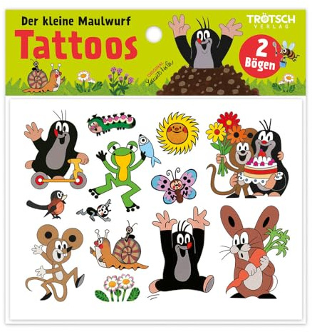 Trötsch Der kleine Maulwurf Tattoos: Kindertattoos dermatologisch getestet