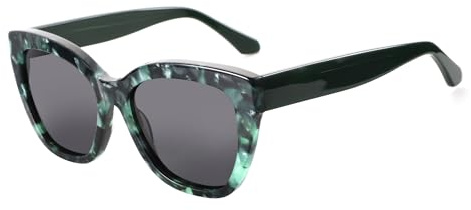 ZENOTTIC Occhiali da Sole Polarizzati Cat-Eye Donna : Oversize Protezione UV400 Quadrati Retrò