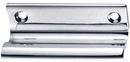 Kooples Hardware Architectural Sash Window Lift Solid Brass Finger Pull Handle for Traditional Window Lifter – Vintage Style Window Accessory for Period Homes (Polished Chrome, 64mm)