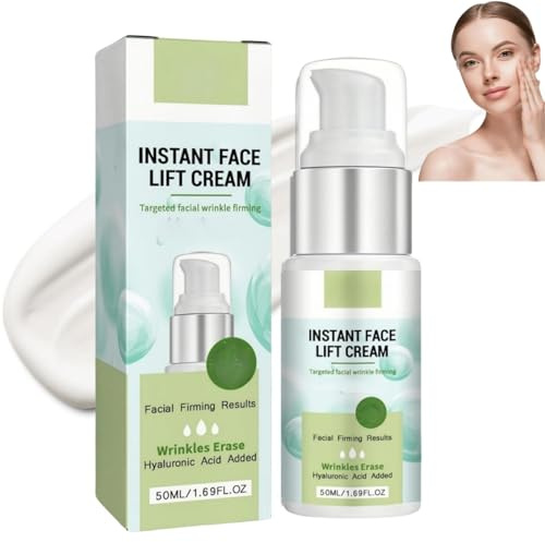 Skin Tightening Cream For Face,Instant Face Lift,Instant Wrinkle Remover,Firming Fa-Ce Cream,Visible Wrinkle Filler,Deep Moisturising&Hydrating,Firming Sagging Skin For Facial & Neck,Smooth Fine Lines