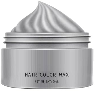 temporal para el cabello, color gris plata, tinte para el cabello, tinte de crema lavable, color instantáneo, gel de peinado natural para hombres, mujeres, todas las edades, uso profesional