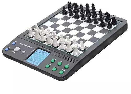 Juego de ajedrez electrónico inteligente con piezas de ajedrez, computadora de ajedrez, varias formas de jugar un solo jugador, juego de computadora de operación simple, ajedrez electrónico adecuado