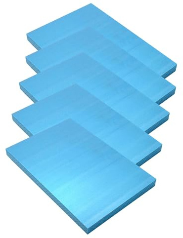 Oshhni 5 Pezzi di Fogli di Schiuma, Pannelli di Schiuma, Fai da Te, modellismo, Artigianato, Decorazioni per Feste, Forniture artistiche, rettangoli XPS, 29x20x2cm