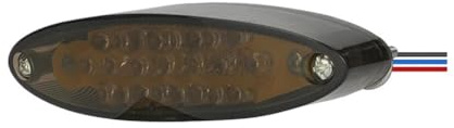 MALIYAE Fanale Posteriore Universale per Moto Luce Freno Stop Indicatori di Direzione Posteriori Stop Luci Freno(Black)