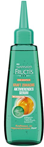 Garnier Fructis Kraft, siero attivante per capelli indeboliti e indeboliti (con ceramidi e concentrato di frutta attiva, senza parabeni, senza risciacquo), confezione da 1 – 80 ml