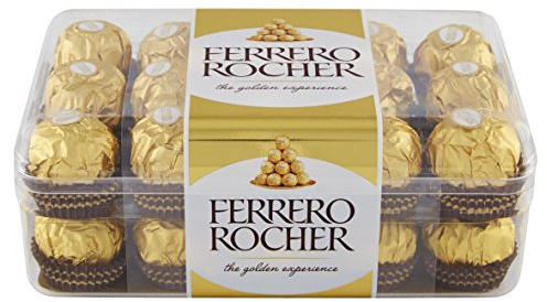 Ferrero Rocher Bombones Praliné de Chocolate, 375g