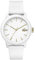 Lacoste Analog Quarzuhr für Damen Kollektion LACOSTE.12.12 Ladies mit Weisses Silikonarmband - 2001063