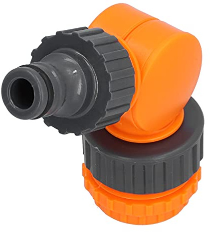 Connettore a Gomito per Tubo Flessibile in Plastica, Connettore Rapido per Adattatore Rotante a 180 Gradi per Irrigazione da Giardino, Tre Dimensioni