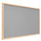 ALLboards helles Grau Pinnwand mit Holz Rahmen 90x60cm Korktafel Korkwand Pinnwand Kork Grau Oberfläche
