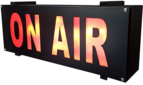 Uonlytech on Air Led Sign Battery Operated Recording Warning Light Compact Office Studio Broadcast Indicator 8.85X3.22X2.00 Inch