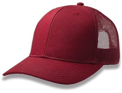 Artexia Trucker cap Regolabile - Cappello Uomo con Visiera Resistente - Cappellino Uomo con Visiera (IT, Testo, Taglia Unica, Rosso Bordeaux)