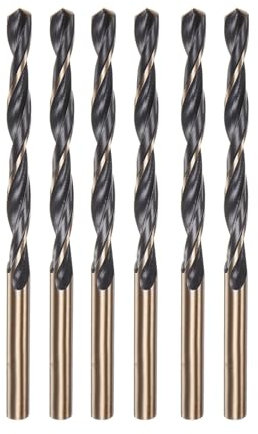 Misuyue 6pcs Metal Drill Bits, 2.5mm/0.098 HSS Carbide Jobber Drill Bit Sets, Twist Drill Bit for Metal Stainless Steel Aluminum Alloy, Wood Drill Bits