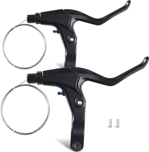 CNCLOL Mountain Bike Brake Levers,Aluminium Alloy Bicycle Brake Levers,Brake Handle for Mountain Bike MTB/BMX/Road Bike.Black