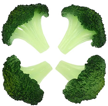 Amosfun Gemüse-gefälschte Lebensmittelmodelle 4er-Set Künstliche Gemüse-Requisiten für Fotografie Kinderspiele Zuhause & Realistisches Kunstgemüse Zur Ausstellung