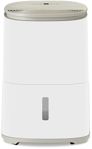 MeacoDry Arete® One 10L Warm Pebble Dual Dehumidifier & HEPA air purifier for smaller sized houses or flats - prevents damp and condensation - ultra-quiet, low energy, laundry mode- five year warranty