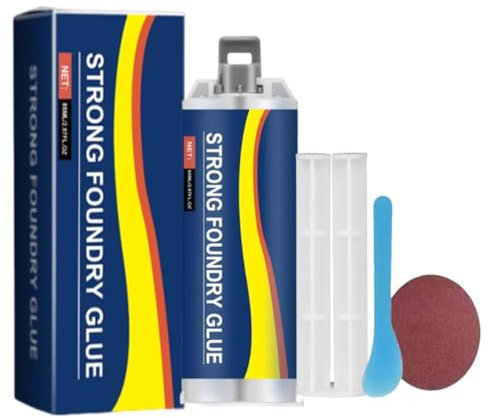 Strong Foundry Glue,Strong Foundry Glue for Metal,Soudure à Froid Metal,Colle Metal Extra Forte,Soudure Magique Colle,Colles Époxy Métal, Résistant aux Hautes Températures,Colle Puissante pour Métal
