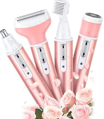Wet & Dry Electric Razor for Women Men Body Razors and Facial Hair Remover Electric Shaver and Facial Hair Remover Painless Ladies Body Razors for Nose Face Body Leg Bikini Arm Hair