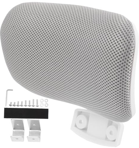 MOLUCKFU Cuscino Supporto Testa Sedia Ufficio Ergonomico Regolabile Protezione Collo e Sollievo Dolore Attacco Facile con Clip Cuscino Staccabile per Sedia Computer
