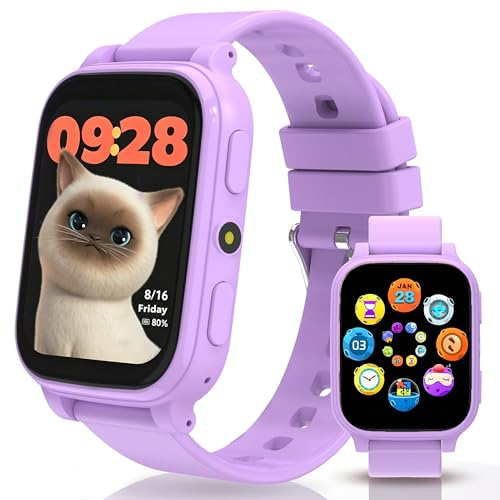Smartwatch Bambini, 1.83 Orologio per Bambino Bambina con Contapassi, Monitor del Sonno, 18 Giochi, Sveglia, Impermeabile IP68 Fitness Tracker, Smartwatch per Bambini Regali per Ragazze e Ragazzi
