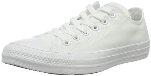 Converse All Star Low Trainers White Mono Canvas - 7 UK