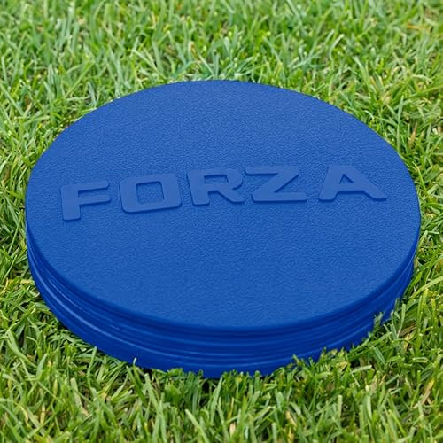 FORZA Marcadores Planos de Entrenamiento – Una Variedad de Colores Disponibles (10 Unidades) [Net World Sports] (Azul)