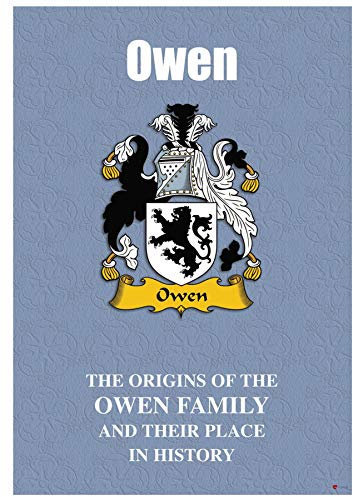I LUV LTD Owen Anglais Nom de Famille Livret D'histoire avec de Brefs Faits Historiques