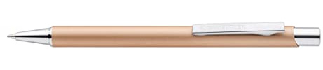 Staedtler - Penna a Sfera Elegante con Fusto in Metallo Beige, Set di Penne Blu con Mina Sostituibile, Ideale come Rifornimento per Cancelleria Scuola Università e Ufficio, Materiale Scolastico, 10 Pz