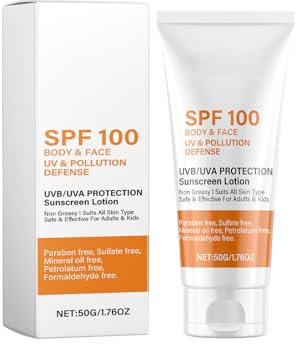 Altherona Sonnencreme Gesicht SPF100, Sunscreen für Gesicht & Körper, Anti-Aging Sonnenschutz Gesicht, Sonnenschutz Lotion, Sunscreen LSF 100 mit UVA/UVB-Schutz, Sun Cream, Nicht fettend