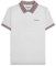 Lambretta Mens Gingham Collar Short Sleeve Polo Shirt - White - 2XL