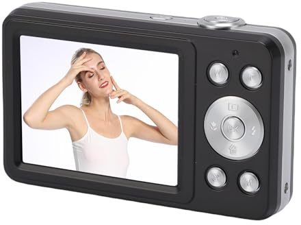 Digitalkamera 4K, 64MP Videokamera med 16x Zoom & Auto Focus, 2.8 LED -Videokamera med Makroläge för Vlogging, YouTube -innehållsskapande och Resefotografering (BLACK)