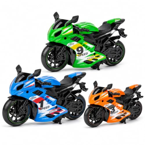 kiwkww 3PCS Mini Motorbike, Motorbike Model, Random Color Motorbike