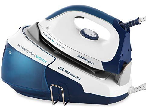 Orbegozo VP 8500 Station for Dry and Steam, Ceramic Sole, Vertical Ironing, XL Water Container, Anti-Pillo, 2400W, 65.00