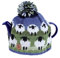 Pachamama Handknitted Medium 4-6 Cup 1.2L Wool Tea Cosy/Teapot Cover - Sheep Pattern Insulated Handmade Fair Trade Multicoloured