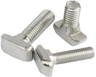 Vis à tête de marteau M5/M6/M8 T, boulon en T, connecteur en aluminium, boulons à tête en T, 10 pièces, 30S-M6X20