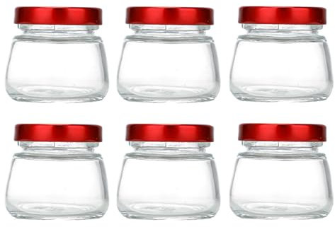 Bafnsiji 75ml, Kleine Gläser mit Deckel, Klarglasflaschen, Joghurtpuddinggläser, Mini-Marmeladenglas-Set, runde klare kleine Vorratsgläser, Einmachgläser für Marmelade, Gewürze, Süßigkeiten