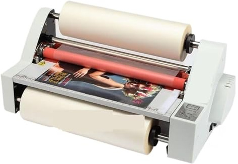 Laminador, máquina de laminación, laminador de rollo de película V350, tamaño A3, cuatro rodillos de laminación en caliente, Control electrónico de la temperatura, el modo de calentamiento de un solo