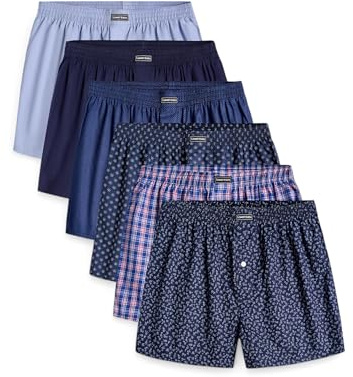 Lower East Le150, Boxer Americani Uomo, Blue Variety, XL