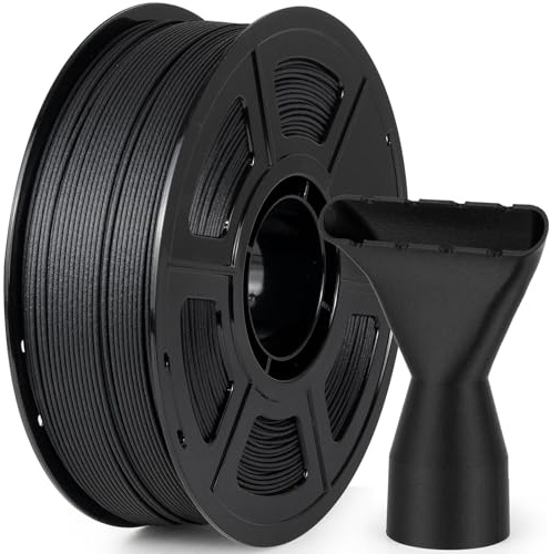 IEMAI Glasfaserverstärktes ASA Filament 1.75mm 1Kg, Schwarz PETG GF 3D Drucker Filament, Hohe Schlagzähigkeit, Haltbarkeit, Steifigkeit, Passend für die meisten FDM 3D Drucker