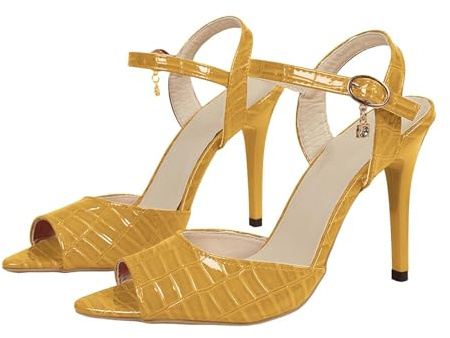 Damsandaler eleganta med klack – rempumps damer röda högklackade skor peep tå sommarskor sexiga med spänne damsandaler andas bekväma slingpumps