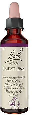 Nelsons Bach Flower Botedy Impatiens Drops, 20 ml, opaced, Homeopatiskt botemedel