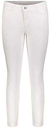 MAC Jeans Dröm sommarjeans för kvinnor, White - Weiãÿ (White Denim D010), 44W x 27L