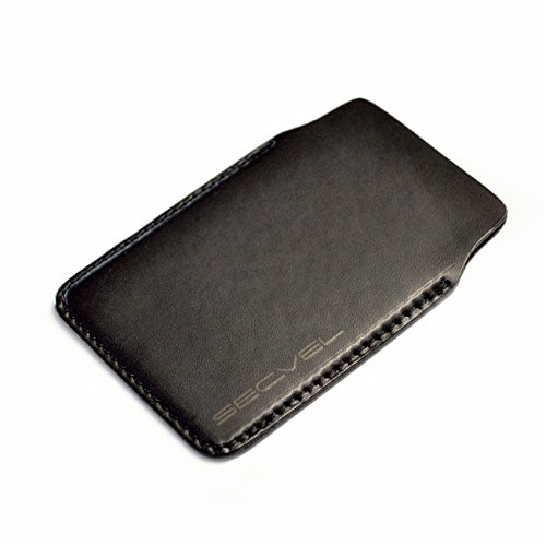Étui de protection en cuir breveté | RFID NFC & bloqueur de champ magnétique contre le vol de données | Protection de carte pour cartes de crédit, cartes de débit, cartes d'identité | Protection des données à 100 % vérifiée par CTC/advanced (membre du groupe RW TÜV) | Noir