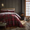 Tartan Check Red King Größe Bettbezug-Set mit Kissenbezug Biber gebürstete Baumwolle Catherine Lansfield, 3 Stück