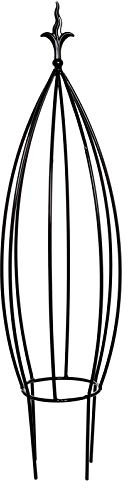 RUDDINGS WOOD Heavy Duty Burdale Metal Garden Obelisk - Plant Pot Support Climbing Frame Pyramid