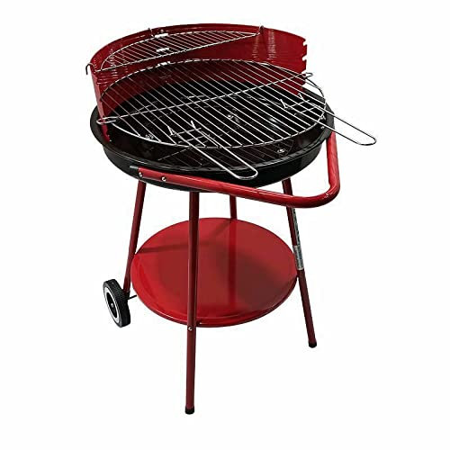 Bricoutlet Barbecue a carbonella 54,5x67xh.83,5 cm - Valencia Rosso (Green)