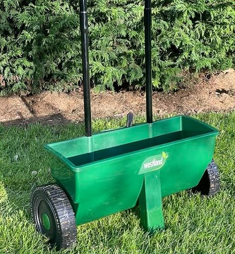 Boston Seeds Easy Spreader - Grass Seed Spreader for Small Gardens & Lawn Patches.Handheld with Variable Settings for Grass Seed, Fertiliser or Granular Salt.