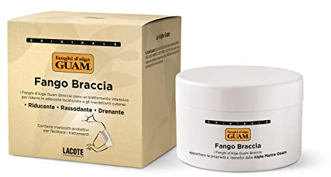 Guam, Algae Mud Arm Treatment with Intensive Reduction, Firming and Drainage for the Arms with 10 Protective Sleeves, Made in Italy, 250 ml Packaging