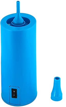 Irfora Ballonpumpe Elektrische Luftpumpe Tragbare Ballonaufblasgeräte Maschine mit 2 Stück Düsen für Weihnachten Geburtstagsfeier Dekoration Blau
