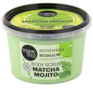 Organic Shop 250ml Body Scrub Refreshing Matcha Mojito Matcha & Lime